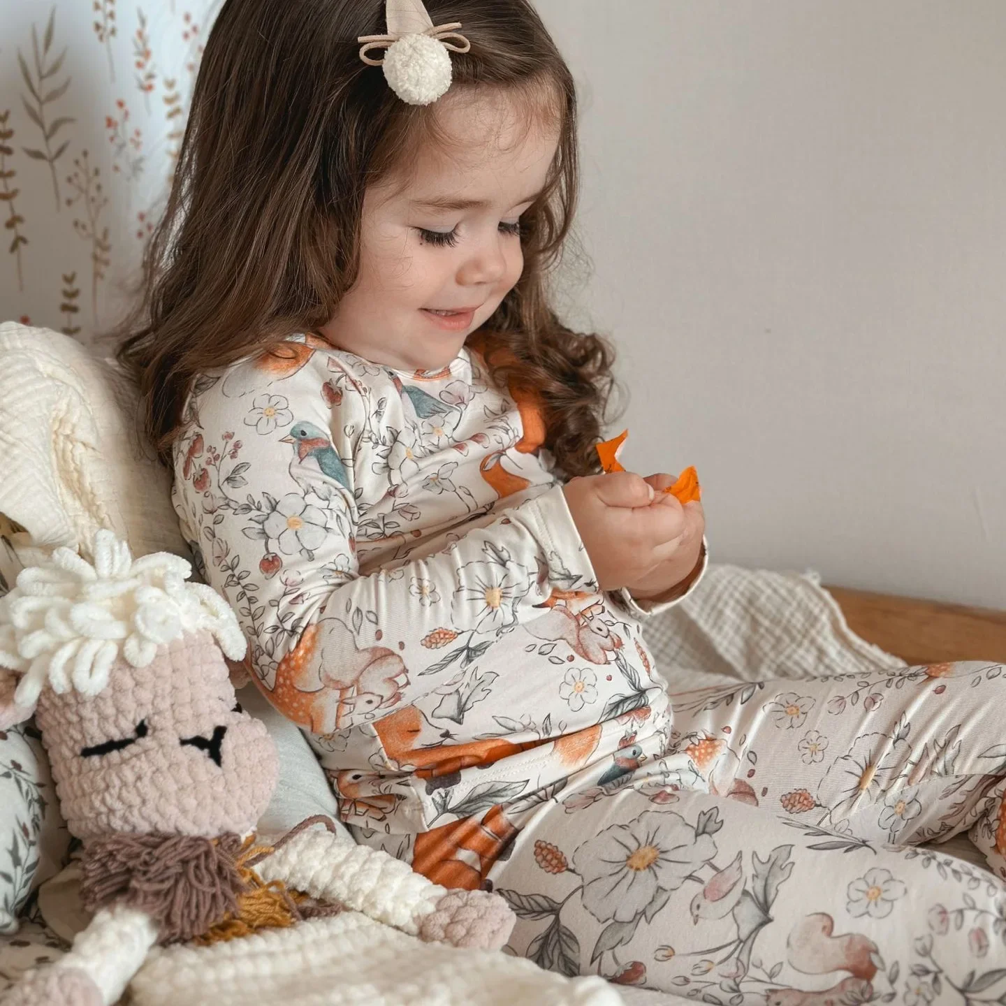 1-6T Toddler Kid Baby Girl Clothes Autumn Winter Homewear Cotton Long Sleeve Top Pant Suit 2pcs Pajamas Set Outfit