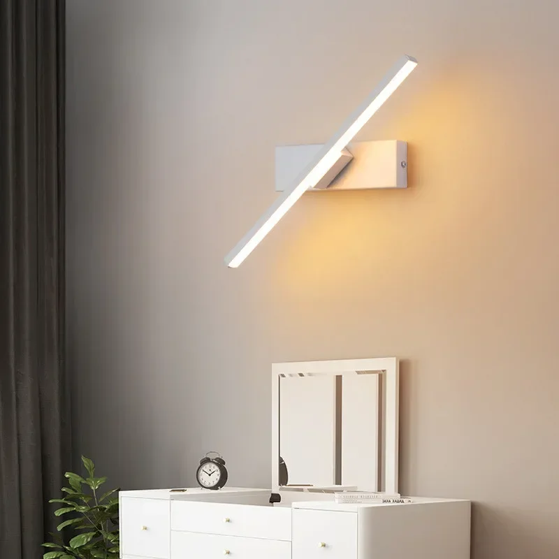 

Modern White Style LED Wall Lamp 330 Angles Adjustable 33cm Wall Light Courtyard Porch Corridor Bedroom Wall Sconce for Decor