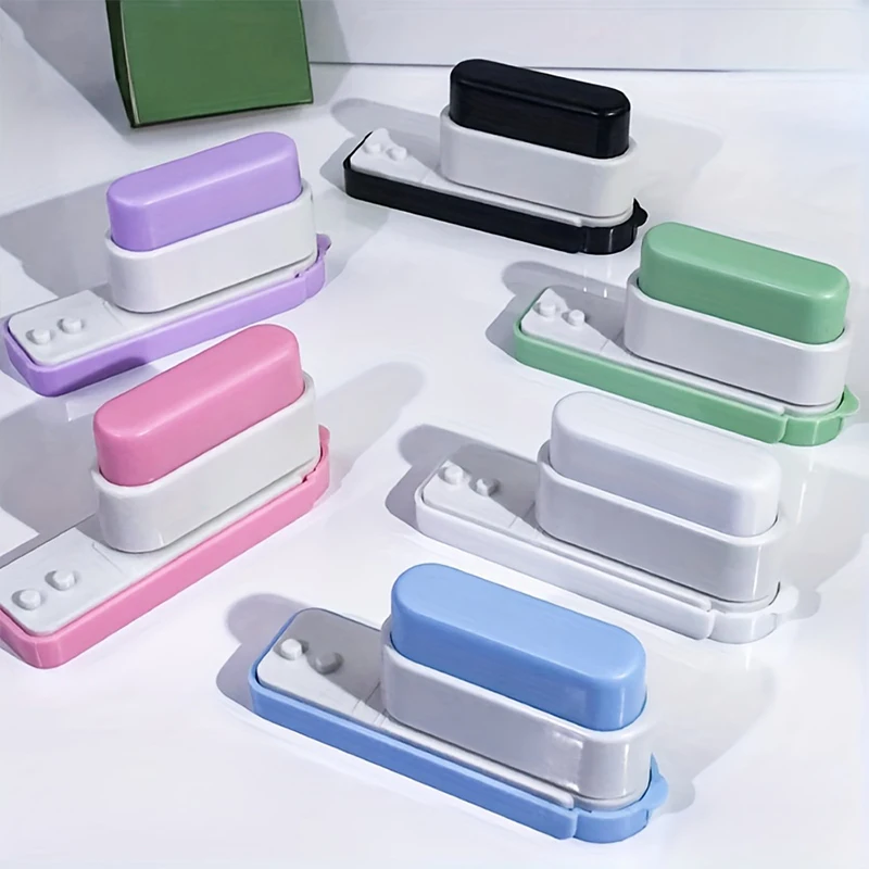 Perfurador de 5 furos para pasta: organizador de mesa de escritório – perfeito para encadernação DIY de cadernos e arquivos, ferramenta de perfuração de papel artesanal