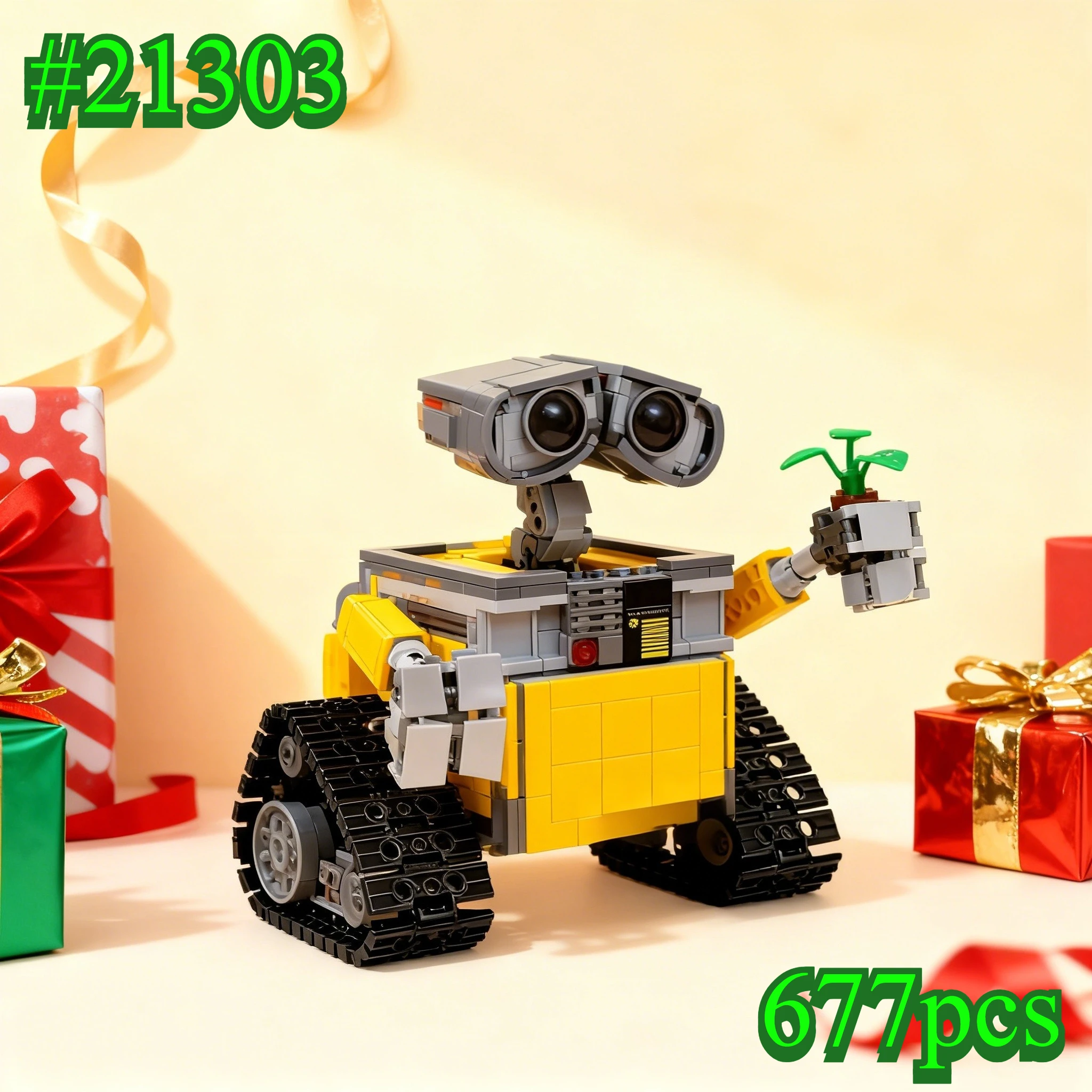 Robot per la pulizia della terra 21303 Set di blocchi da costruzione compatibili con particelle Legoed Adatto per regali di Natale 677 pezzi