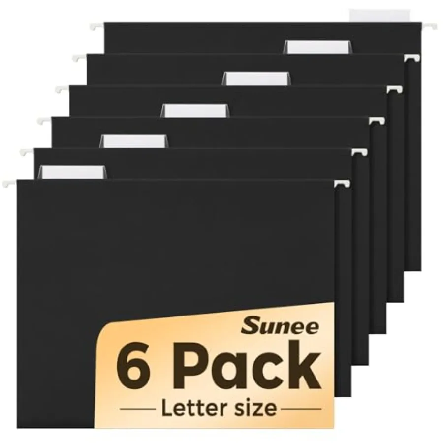 

6 Pack Hanging File Folders, Hanging File Folders Letter Size with 1/5-cut Tabs, Folders, Stay Organized for Your Home and Offi