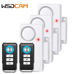 Allarme porta Wireless WSDCAM con sistema di allarme di avvertimento a vibrazione remota allarmi aperti per finestre Anti smarrimento sensore di sicurezza domestica