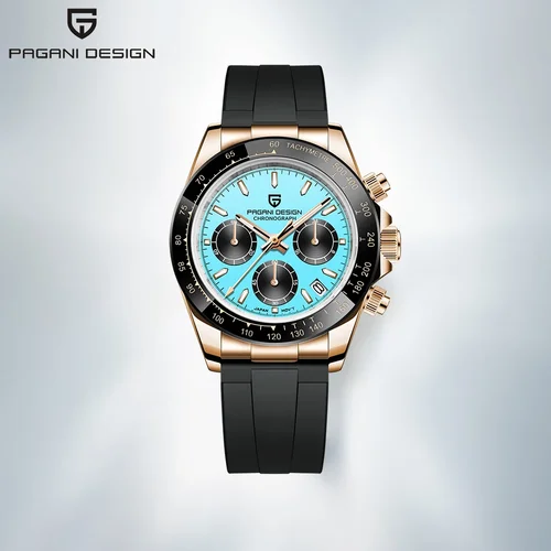 Imagen 2 del producto Reloj de Pulsera de Cuarzo para Hombre PAGANI DESIGN PD-1664 2026, con Esfera de Meteorito, Diseño Moderno, Cristal de Zafiro, Cronógrafo, 100M, Reloj Masculino