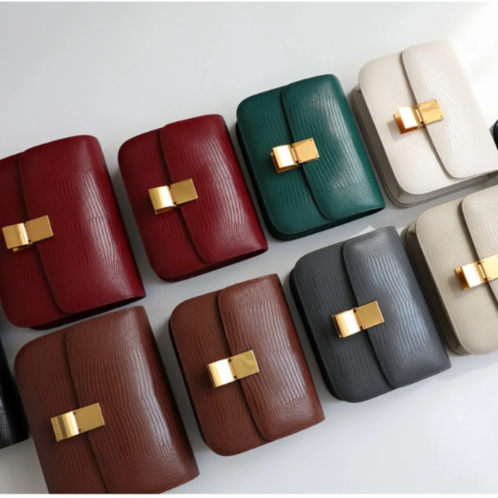 Mini All-match Exquisite Cover Type Messenger Solid Dermis Small Square Minority Shoulder Bags Female Lizard Moda Crossbody Bags