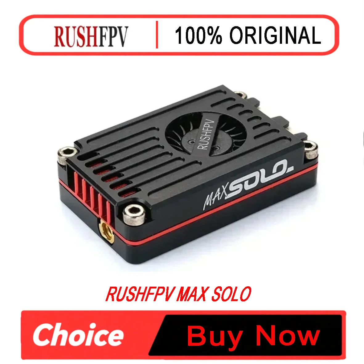 RUSHFPV Max Solo 5.8G 2.5W VTX 7-36V CNC Fan 48CH SmartAudio Long Range FPV