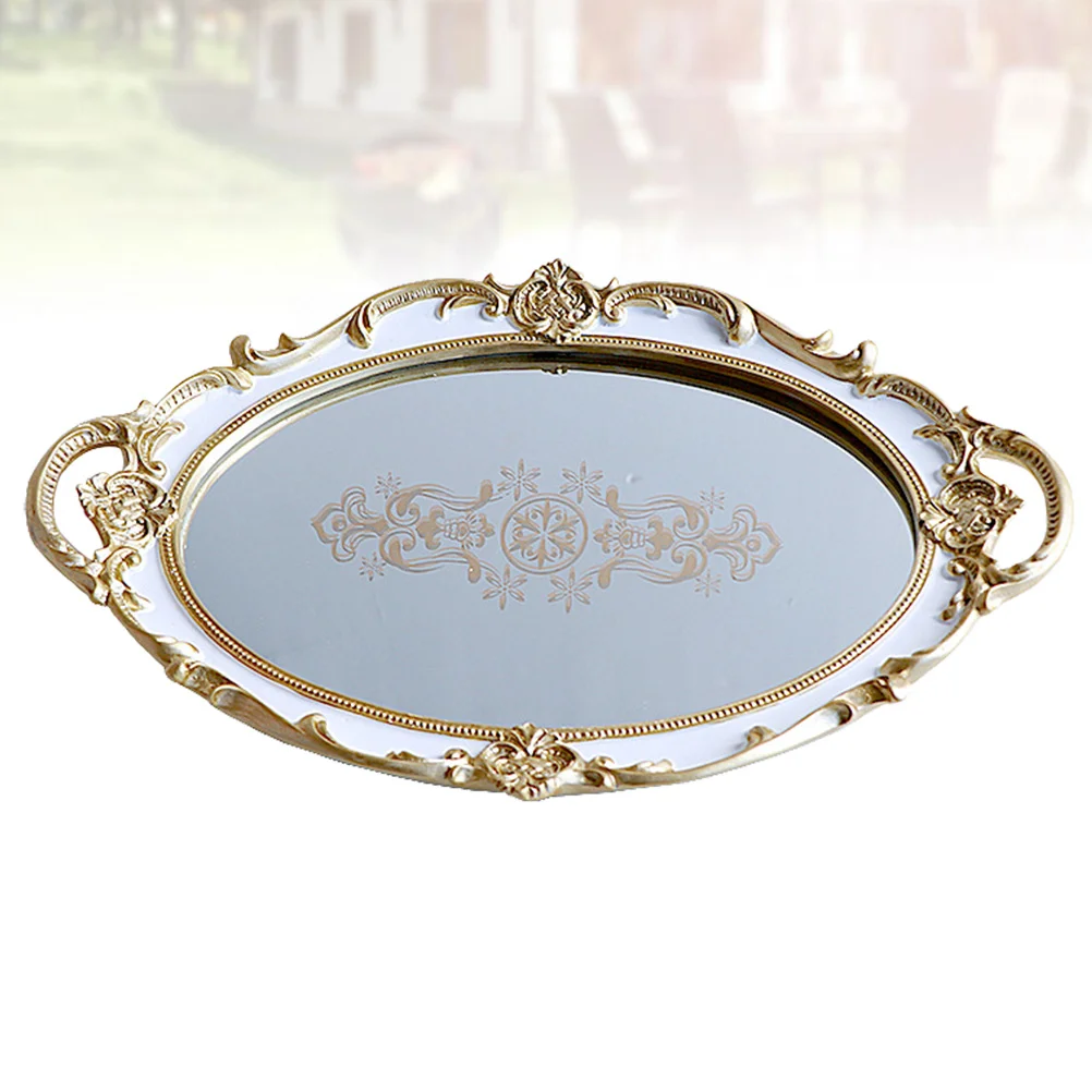 

Oval Storage Tray High Quality Resin Jewelry Holder Storage Dish for Small Items Bedroom Office Decor Jewelry Tray