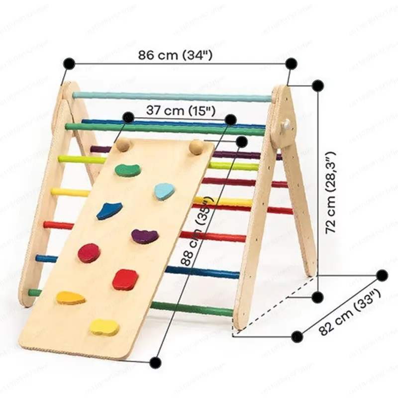 

Children's Wooden Folding Frame Indoor/outdoor Infant Early Education Sensory Integration Training Equipment Playground