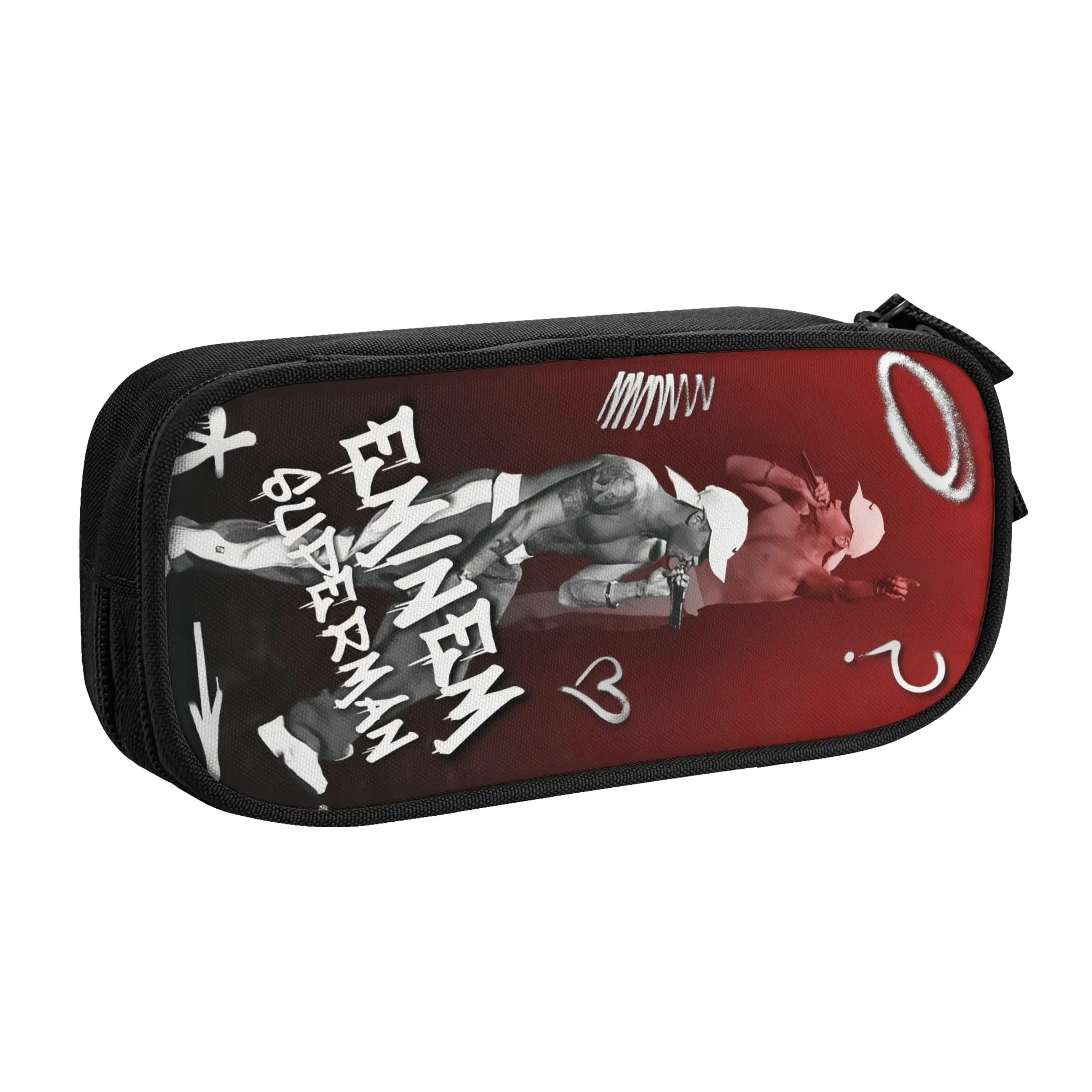 Cute Eminems Pop Music  Pencil Case for Boys Girls American Hip Hop Rapper   Large Capacity Pen Bag Box Stationery