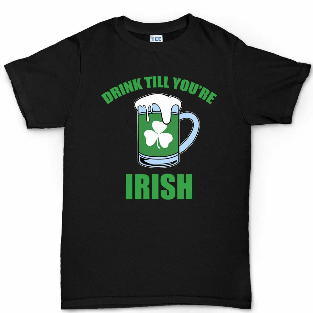 

Drink Till Irish Leprechaun Paddys Day Shamrock Clover T shirt Tee T-shirt