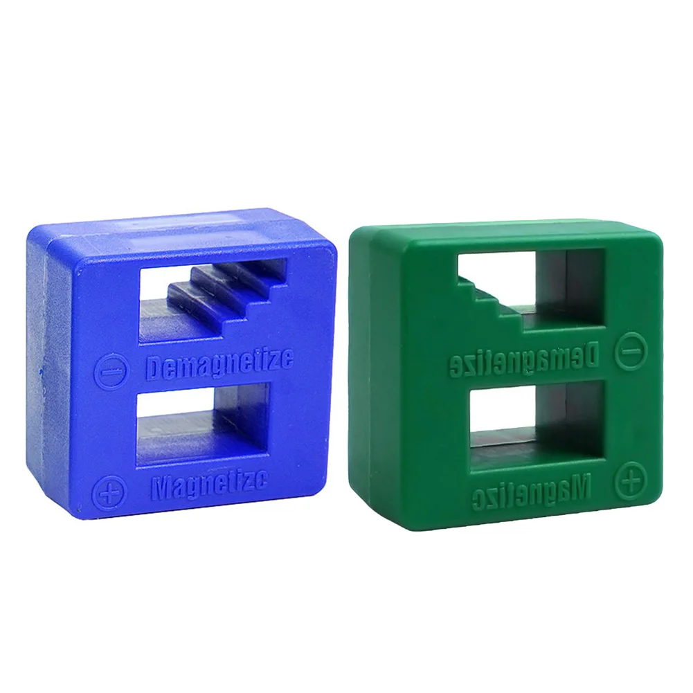 Brand New Magnetizer Accessories Screwdriver 2 Pcs 53*50*29mm Demagnetizer Tool For Steel Tools Magnetic Fast Machine