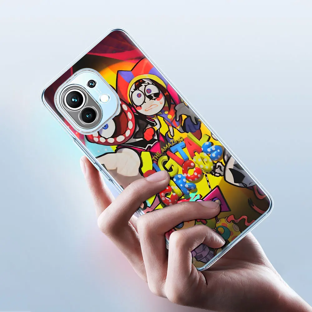 The Amazing Digital Circus Jax Phone Case for Xiaomi Mi 11T 13 11 10T 8 9 CC9 A3 CC9E 11i 12 8 9T Pro 10 Lite Transparent Cover