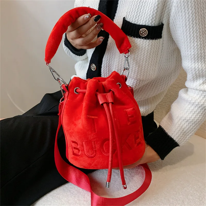 Plush Crossbody Bags for Women Shoulder Bags Fashion Letter Retro Purse and Handbags Designer Bag Сумка Женская Bolsas Femininas