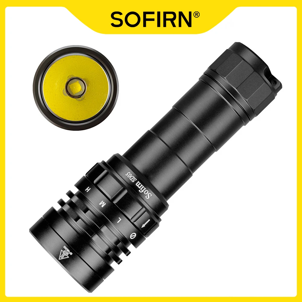 Sofirn SD05 Scuba Diving Light XHP50.2 Super Bright 3000lm 21700 Dive Flashlight with Magnetic Switch 5000K 6500K