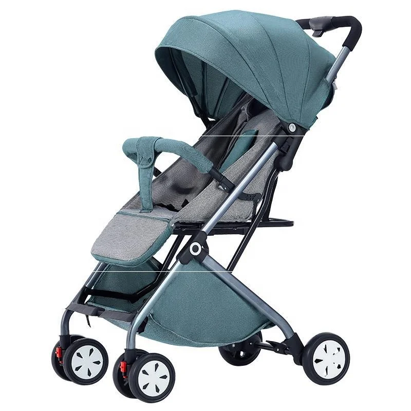 

stroller baby 4 in 1 Pram can sit and lie down light folding umbrella car portable four-wheel shock pull rod box baby stroller