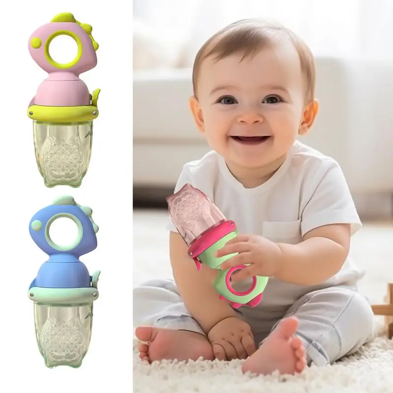 Sucette en silicone souple pour bébés, conception de dinosaure, sucette à mâcher, nourriture innovante, qualité alimentaire