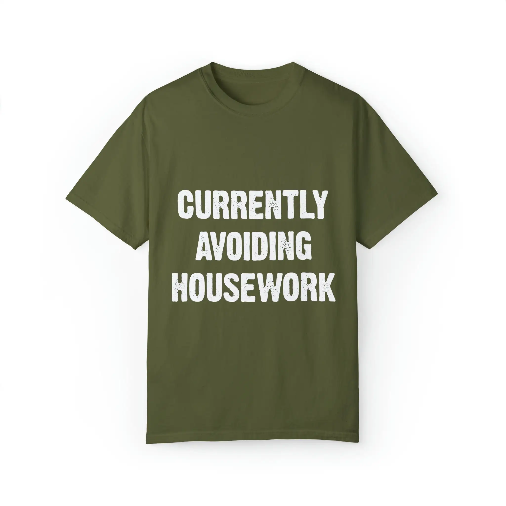 Currently Avoiding Housework Statement T Shirt Funny Sarcastic For Mom Dad Custom Design