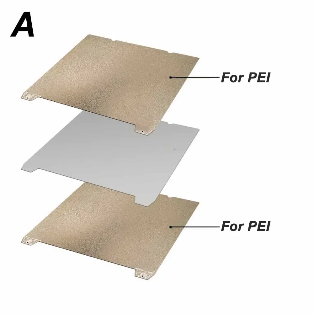 1pc 235*235mm 2-Sided Build Plate For K1 For PEO,for PEI,for PET Without Base 1 Side PEI And 1 Side PET Printer Accessories