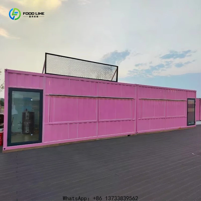 Customized Container Shopping Store Modern Wooden House Interior Design Showcase Clothing Boutique