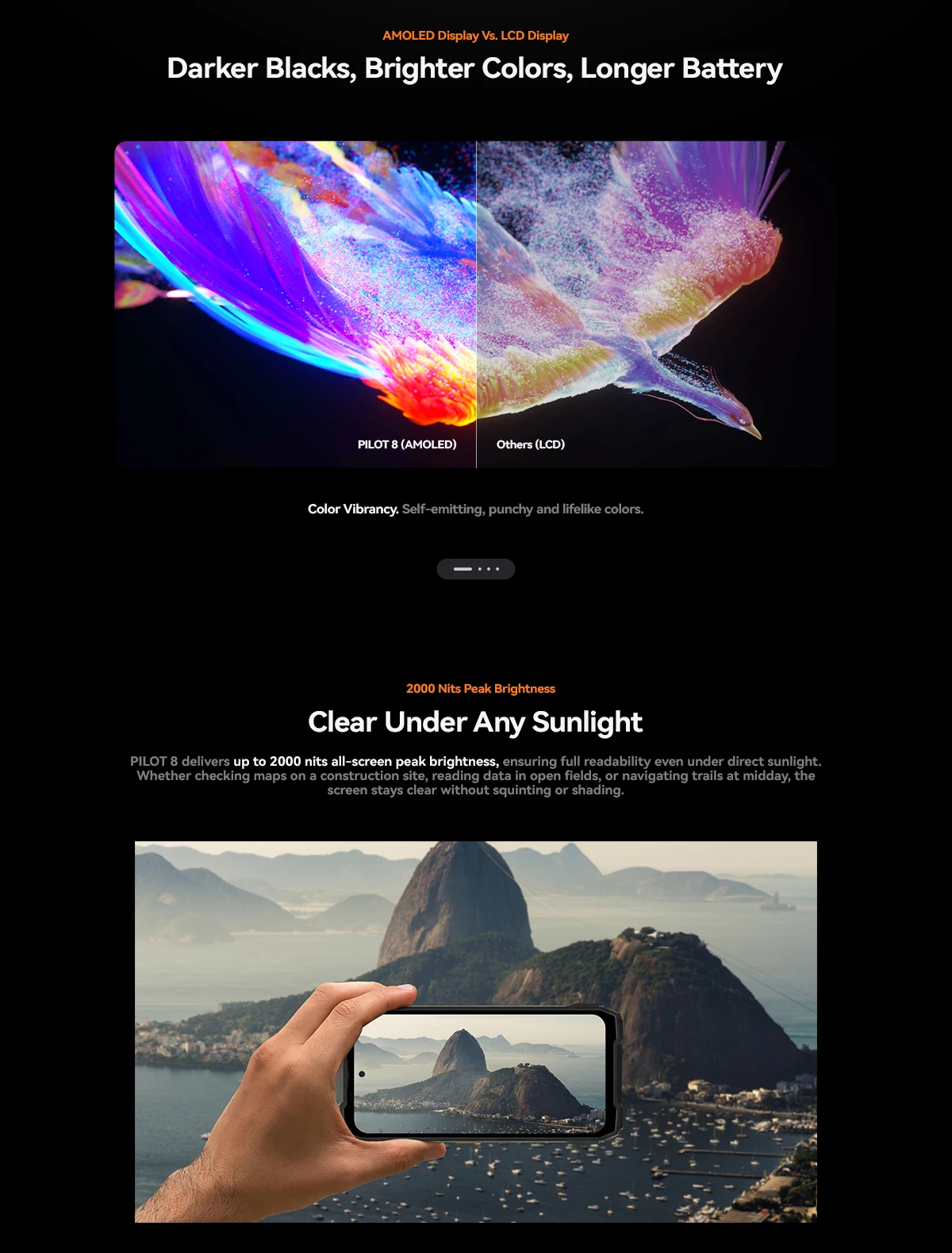 Global Version Blackview Oscal Pilot 8 Rugged Smartphon Android 16 QCM6690 Octa Core 6.83" Display 12GB+256GB 108MP Mobile Phone