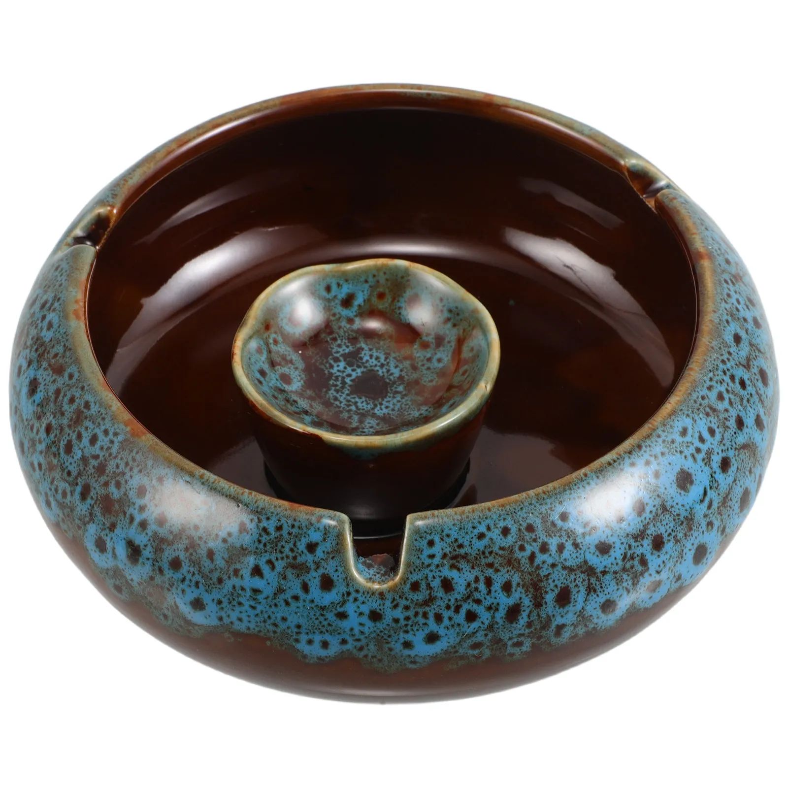 

Ceramic Ash Tray Ashtray Ornament for Decoration Patio Garden Holder Bowl Office