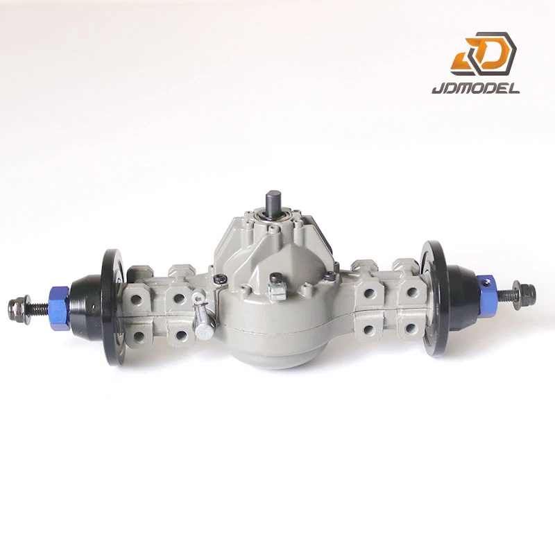 RC 1/14 Metal Differential Lock Rear Axle for Tamiya Hydraulic Excavator Loader Dump Truck for VOLVO Trailer Tipper DIY Parts