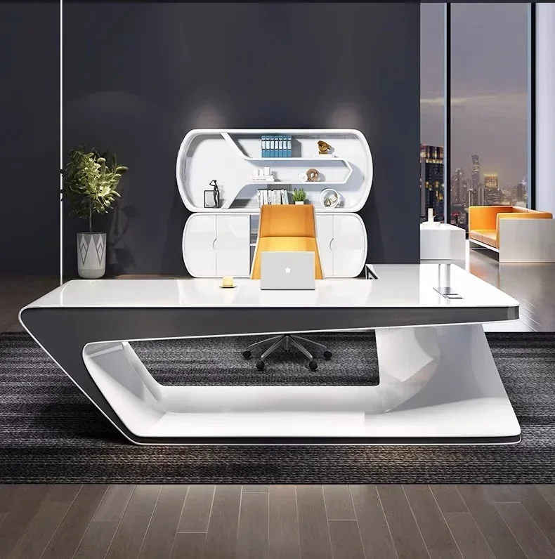 New arrive Offices Room Desks Offer Workshop Modern Ordenador Furniture Reception Simple Reading Workshop Table Automatic Desk C