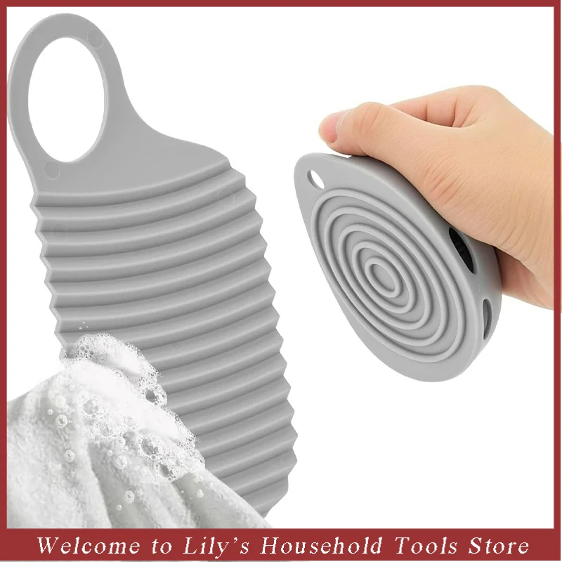Portable Mini Washboard Handheld Scrubbing Board Set of 2  Compact Laundry Tool Travel-Friendly Clothes Washing Tool for Laundry