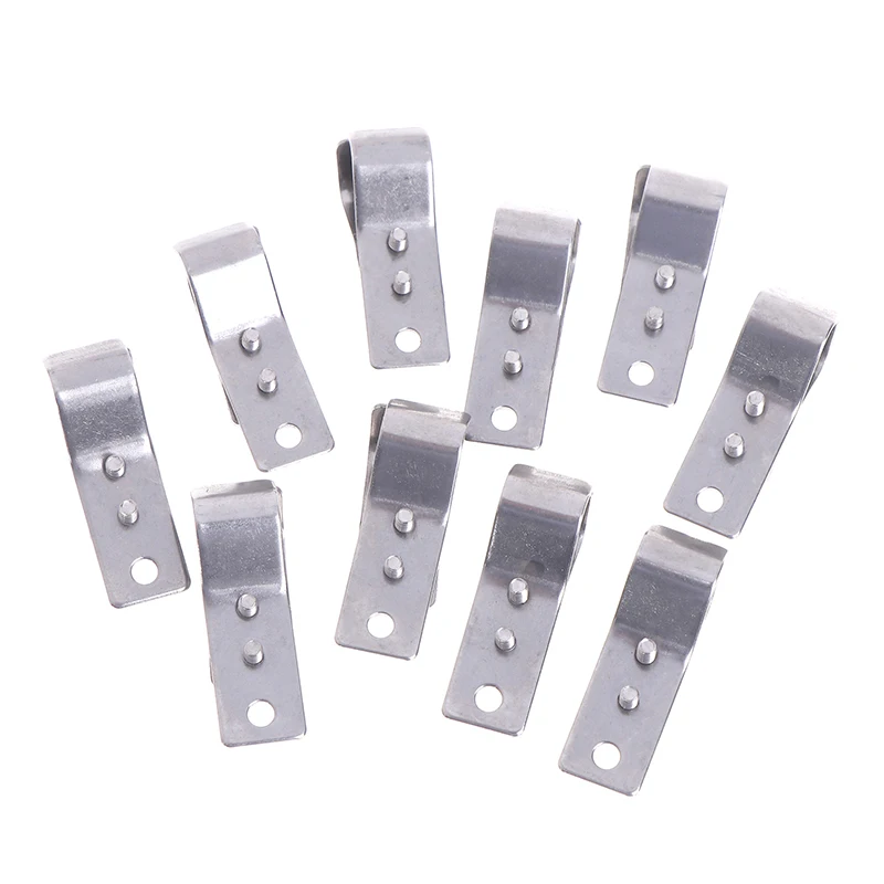 304 Hanging Pipe Clamps Pergolas Wave Canopy Installation Accessories For OD 16MM-25MM Pipe F Clips Hardware 10pcs-pack