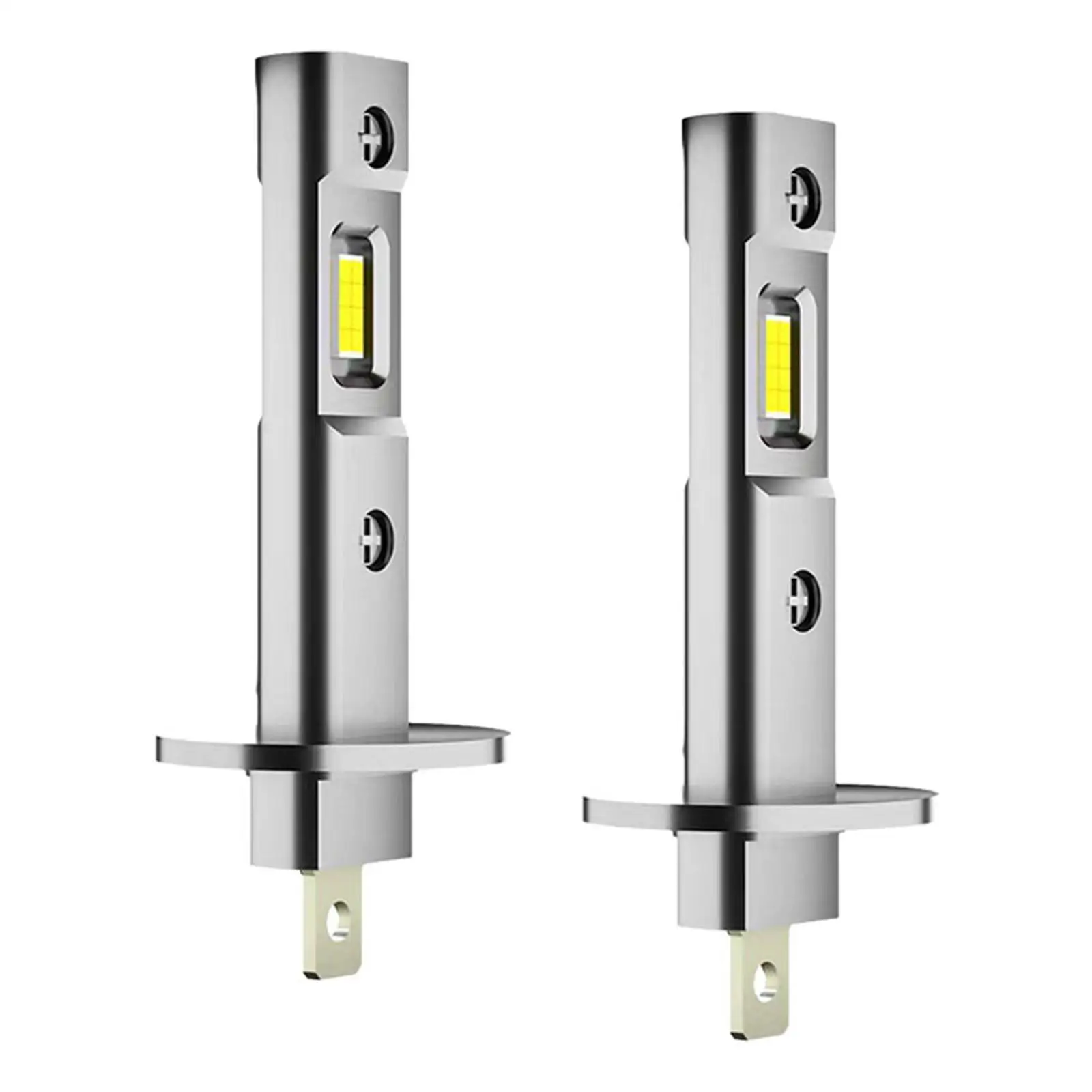 

2x H1 LED Bulbs Easy Installation Plug And Play Replace Parts Headlight Bulbs