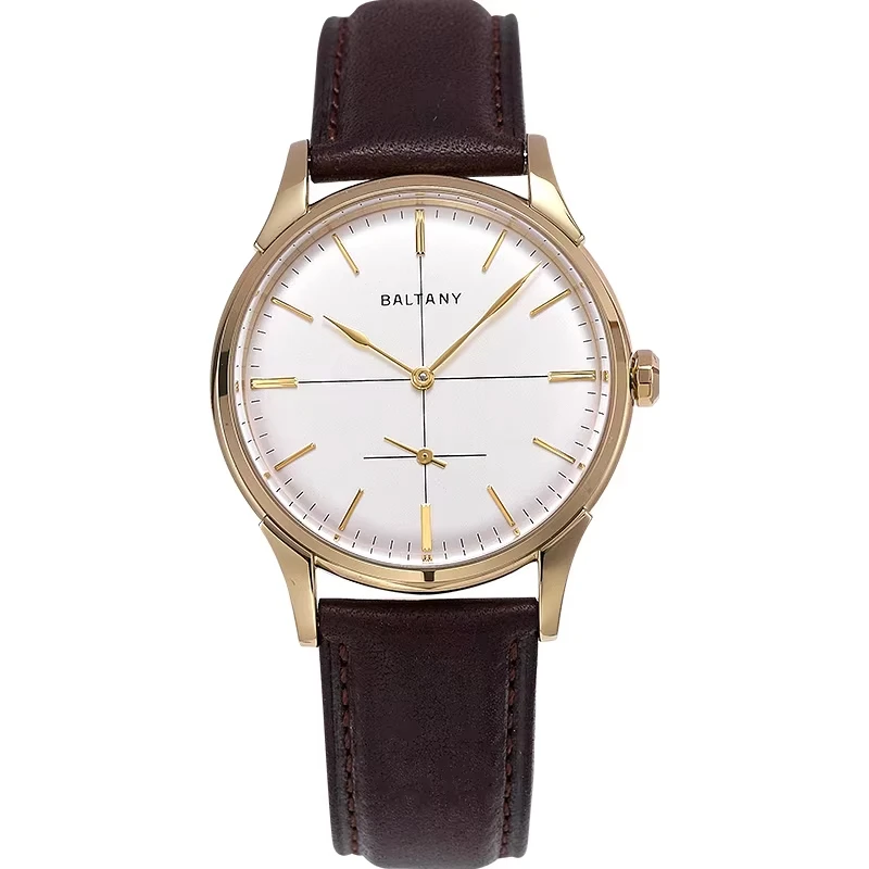 Baltany S4092 Crosshair Dial Small Seconds Retro Watch ST1701