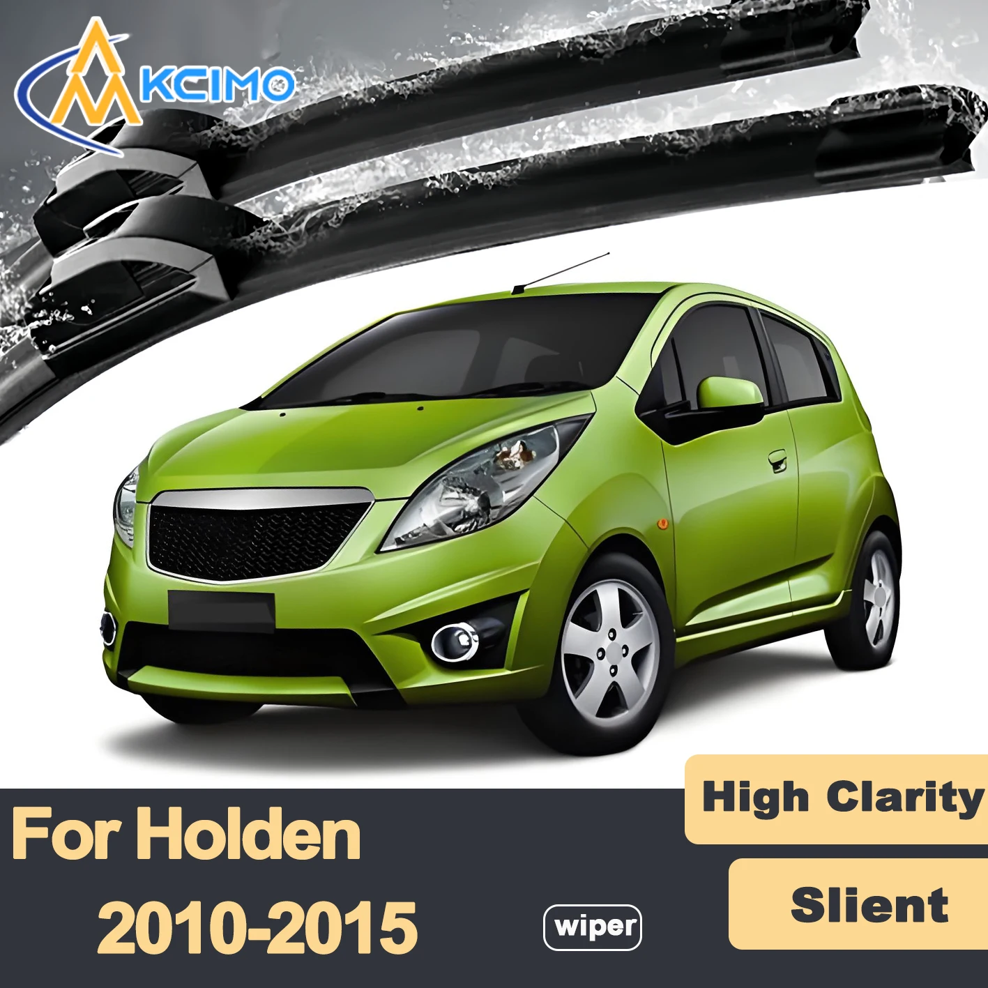 

Premium Rubber Durable Silent Windshield Wiper Blades 2pcs for Holden Barina Spark MJ 2010-2015 Chevrolet Spark