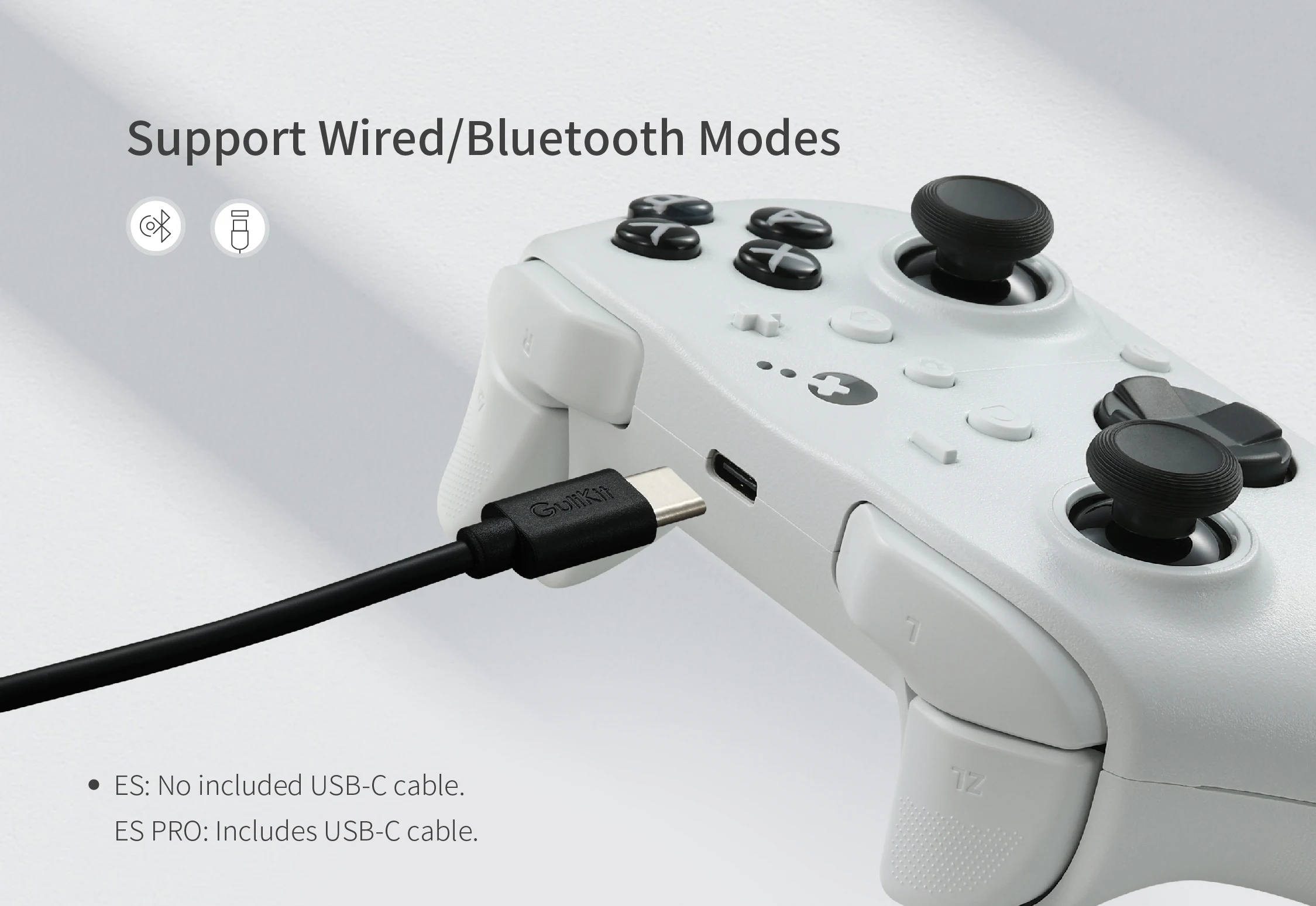 GuliKit ES Pro E-Sports Wireless Gamepad für Nintendo Switch 1/2 - TMR Joystick Kompatibel mit PC Windows Android iOS MacOS – Detail 14