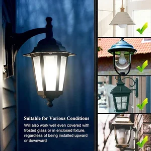 Lâmpada LED com sensor de movimento Radar, lâmpada inteligente branca, luz noturna de trabalho, casa, sala de estar, escada, caminho, 10W, E26, 27, 85-265V, 1-2Pack 8 principais vendas radar luz - №7