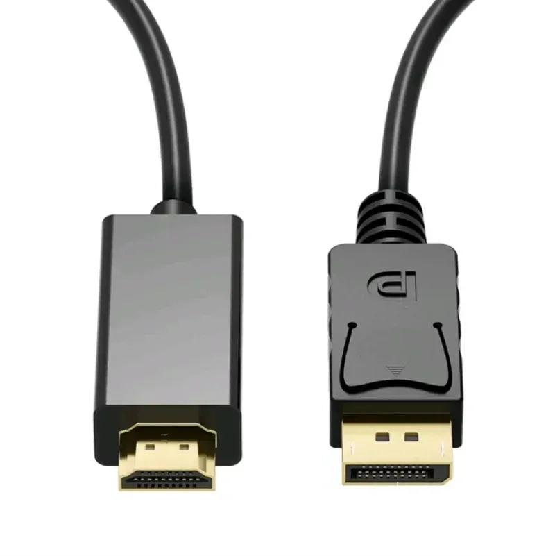 DP Display Port To HDMI-Compatible Adapter Connect Converter 1.8m Cable 2k 4k 1080p For Desktop Laptop PC TV Monitor Projector image 6
