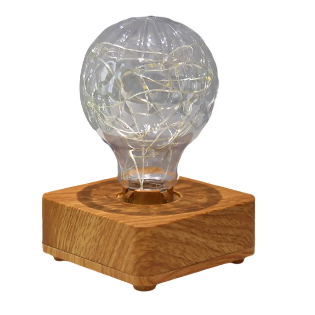 

Wooden USB Rechargeable LED Night Lamp Bedside Table Lamp Decorative Warm Light Home Bedroom Table Light Modern Design