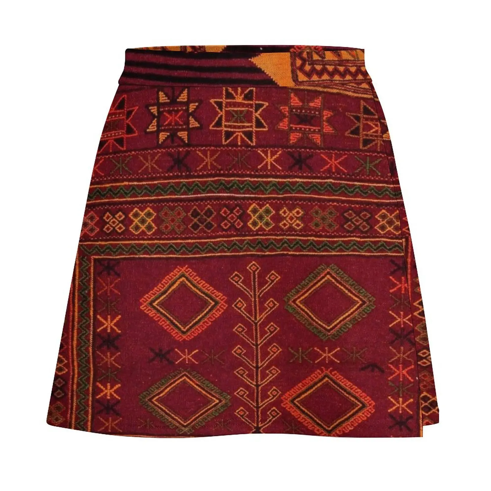 Traditional Moroccan Artwork Design Mini Skirt Miniskirt School uniform Mini Skirt