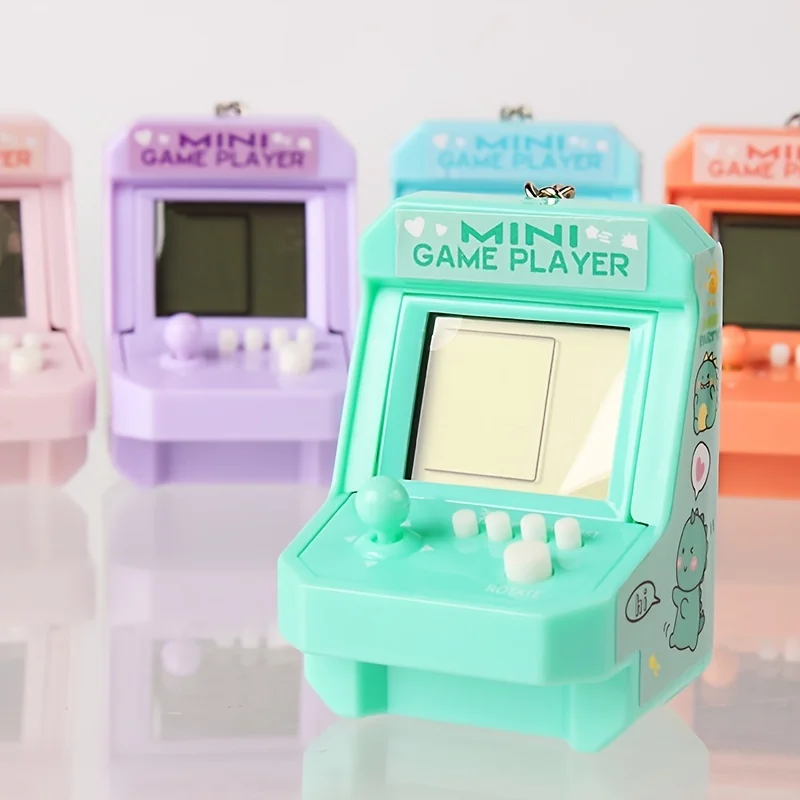 Mini Retro Arcade: Handheld Video Game Console Keychain - 5 Color Options!