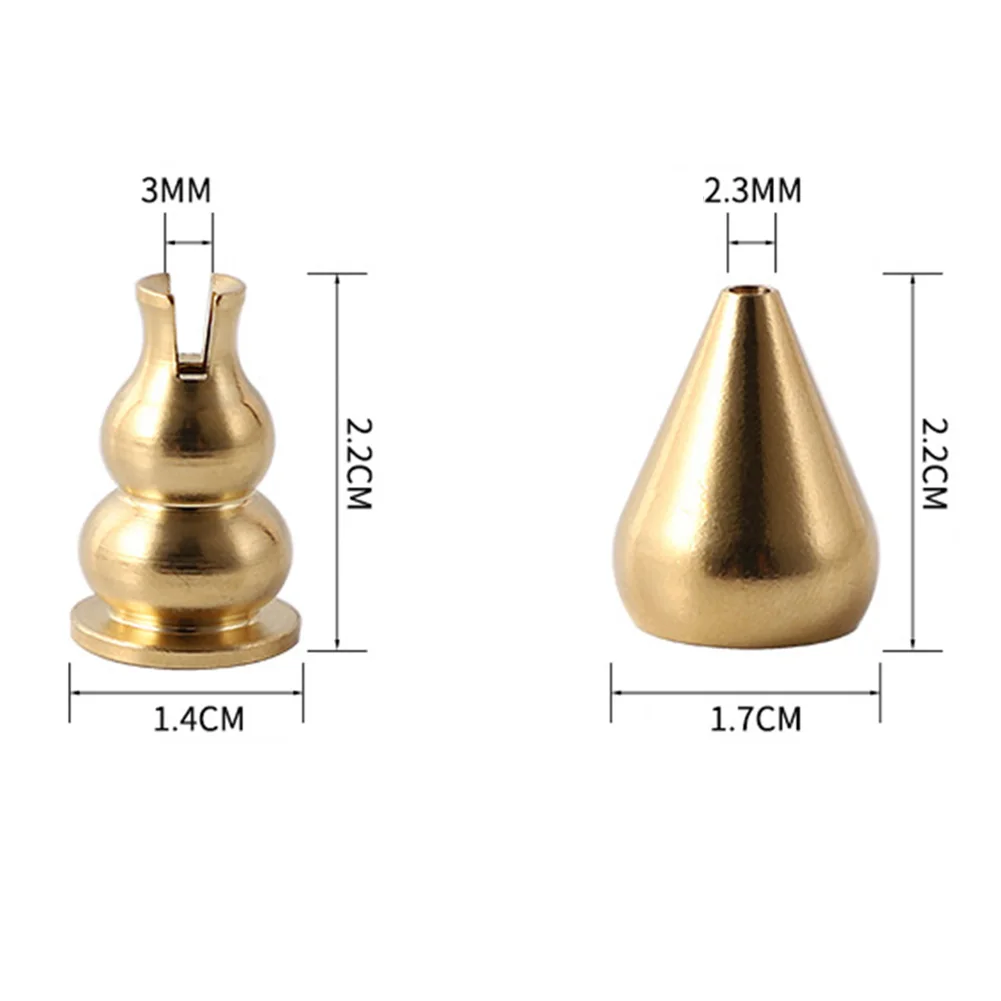 3 in 1 Brass For Incense Burner 5 5 Inch Gourd Design for Various For Incense Enhance Your Meditation and Relaxation Experience