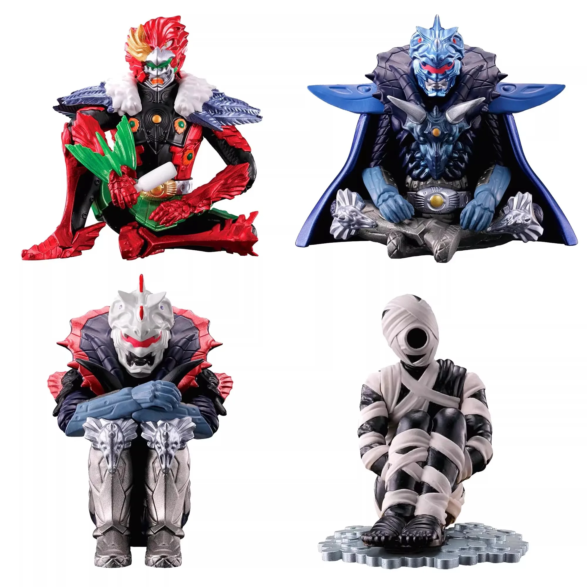 

Bandai оригинальные 4 шт. Gashapon объリ struktur Notre まち케tı2 KAMEN RIDER информационンク игрушки для детей подарок Коллекционная модель украшений