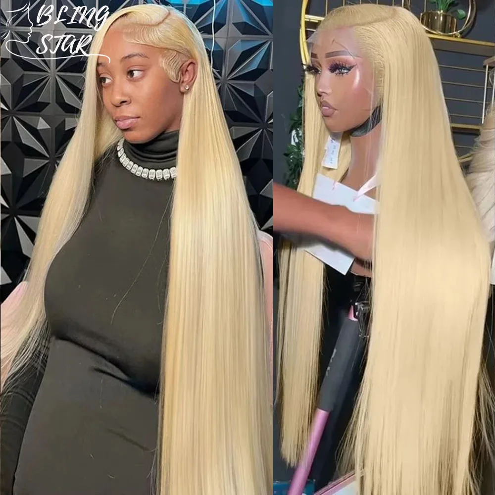 

613 Blonde Straight 13x6 HD Lace Front Wig Human Hair Brazilian Transparent 13x4 Lace Frontal Wigs Pre Plucked For Black Women