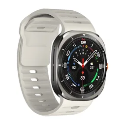 26MM Silicone Wide Band For Samsung Galaxy Watch 7 Ultra 47mm Sports Strap for Watch 7 Ultra Adjustable Replacement Wristbands