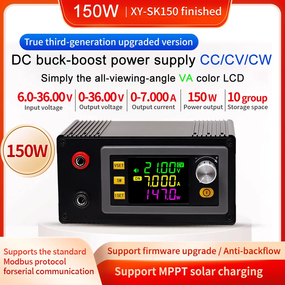 150W 120W/7A 6A CNC DC Buck Boost Converter 0-36V Adjustable Regulated Laboratory Power Supply Constant Voltage Constant Current