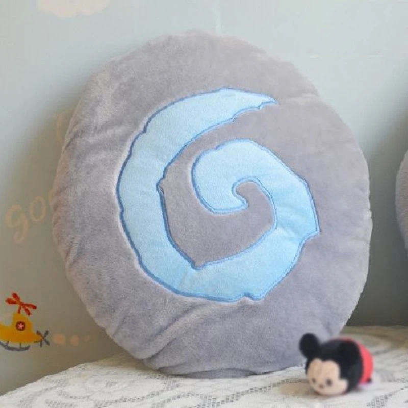 45cm Hearthstone Game Simulated Stone Cushion Soft Hand Warmer Pillow Stuffed Plush Toy Sofa Decoration Girl Boy Birthday Gift