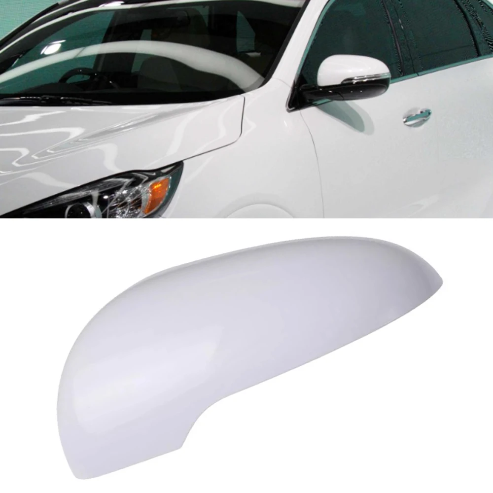 Replacement White Car Side Rearview Mirror Cover Cap Shell for Kia Sorento 2.4L 2359CC L4 DOHC 2015 2016 2017 2018 2019