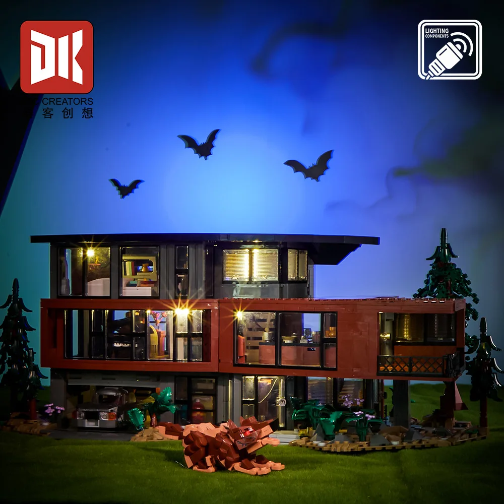 Nuevo 80023 2813 Uds. MOC películas clásicas casa de bloques de construcción modelo Hawke Villa ladrillos juguetes de ensamblaje para niños regalo de cumpleaños