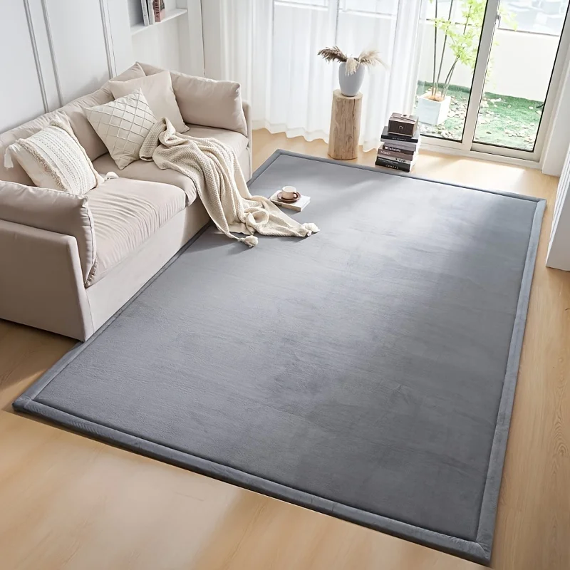 

1pc Japanese Tatami Rug, Coral Velvet Area Rug, Baby Play Mat for The Floor, 3 Cm Thick Crawling Rug, Padded Foam Rug Suitable f