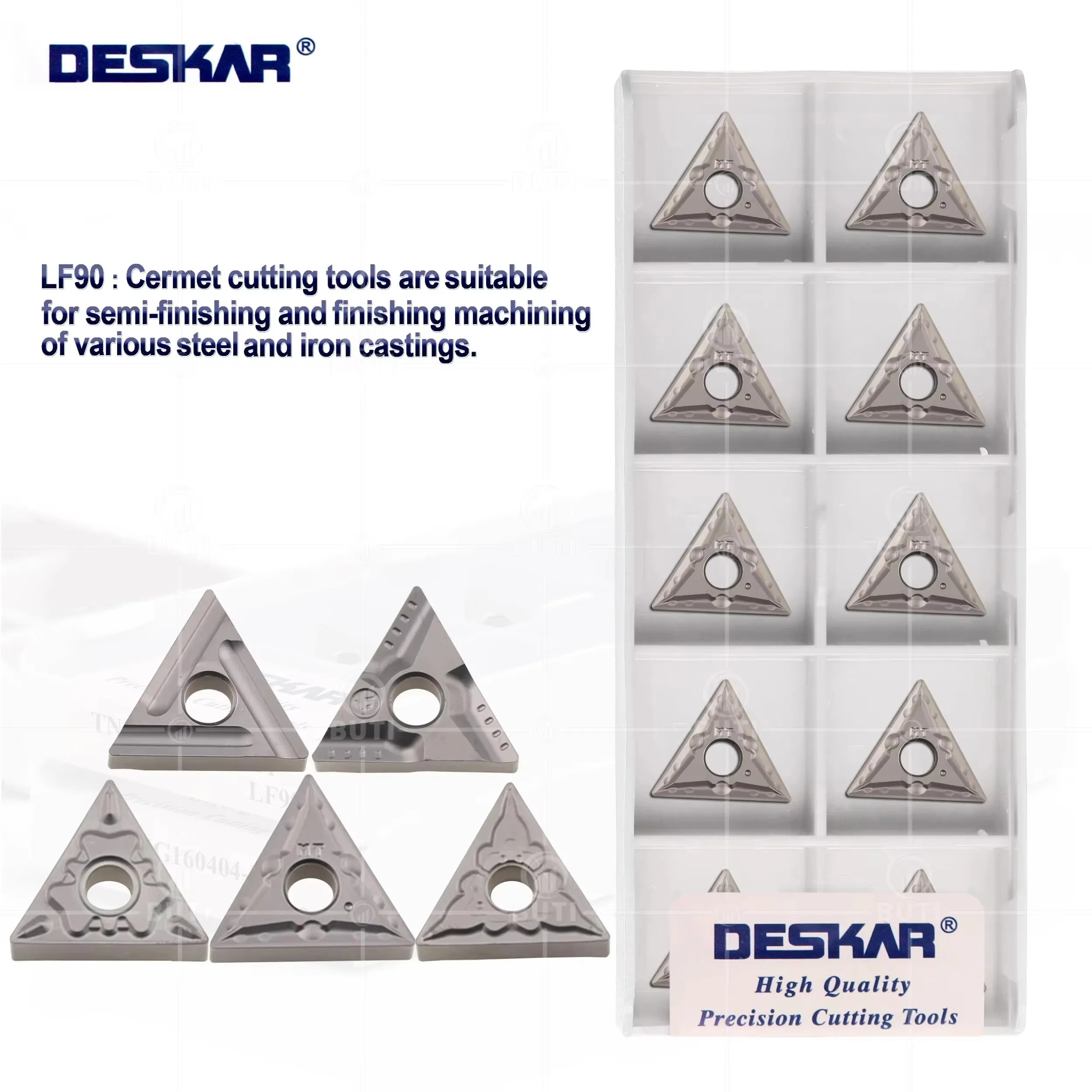

DESKAR 100% оригинальные токарные лезвия серии TNMG с числовым управлением TNMG160404-MT R/L-S R/L-VF TS HQ L-C LF90, керамические вставки, инструменты