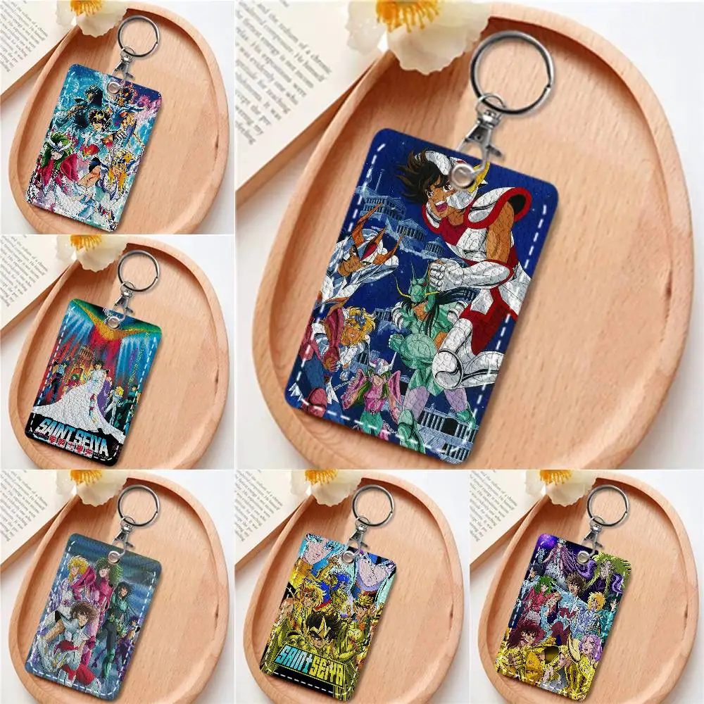 

Держатель для карт Saint S-Seiya W-Whitepaper, подходит для кредитных карт, проездных билетов, прямоугольный защитный чехол для ключей из мягкой кожи