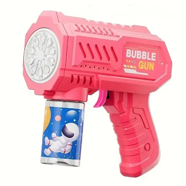Kinderen 10-gaats elektrisch bellenpistool Automatische zeepblazer met licht Zomer Outdoor Party Games Bellenmachine voor jongens en meisjes