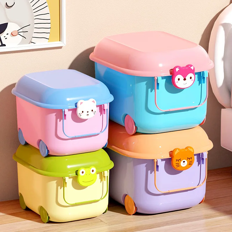 

Children's toys plastic storage box small snack building block storage box cartoon baby clothes sorting storage box